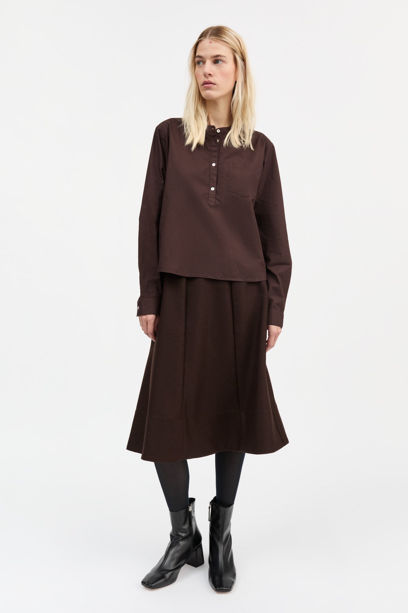 Skall Studio Agnes shirt Shirt Dark brown